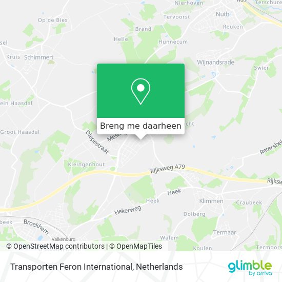 Transporten Feron International kaart