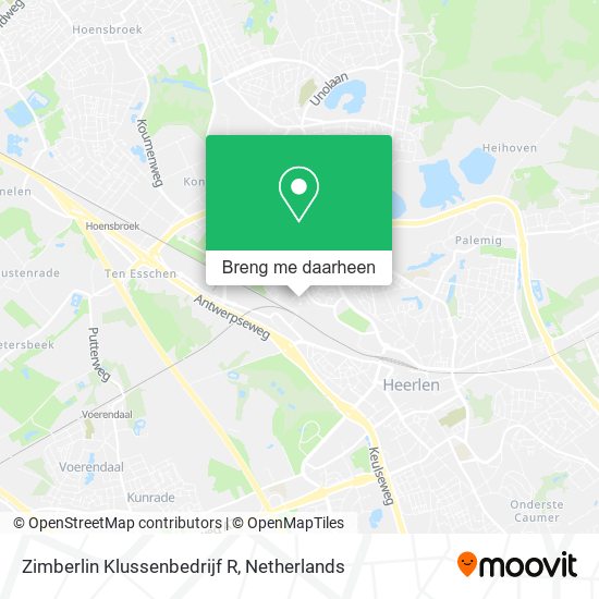 Zimberlin Klussenbedrijf R kaart