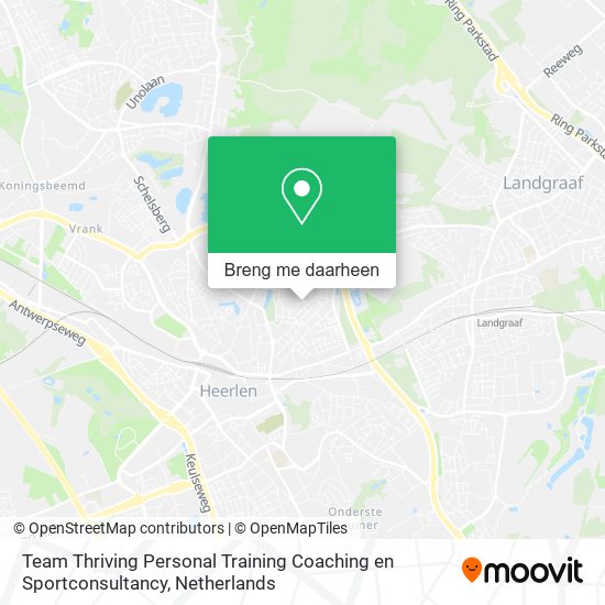 Team Thriving Personal Training Coaching en Sportconsultancy kaart