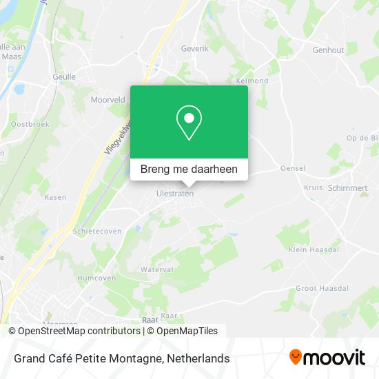 Grand Café Petite Montagne kaart
