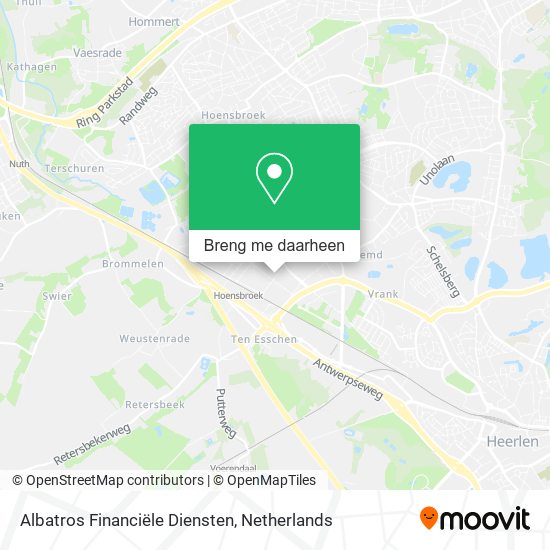 Albatros Financiële Diensten kaart