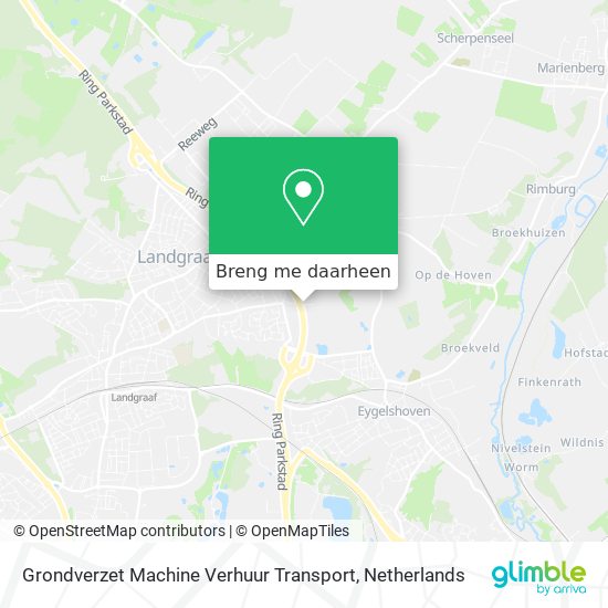 Grondverzet Machine Verhuur Transport kaart