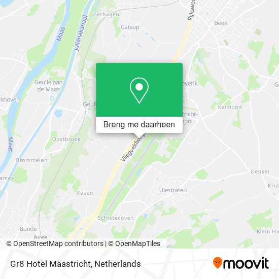 Gr8 Hotel Maastricht kaart