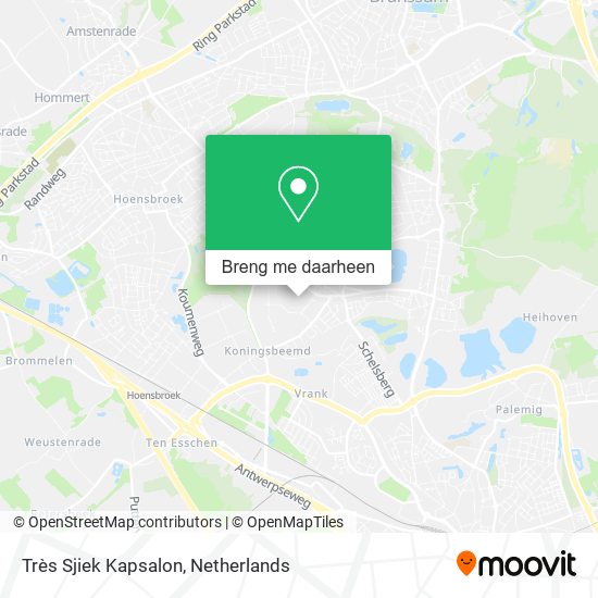 Très Sjiek Kapsalon kaart
