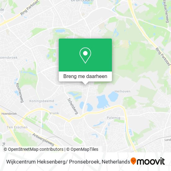 Wijkcentrum Heksenberg/ Pronsebroek kaart
