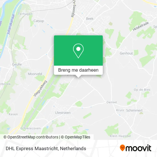 DHL Express Maastricht kaart