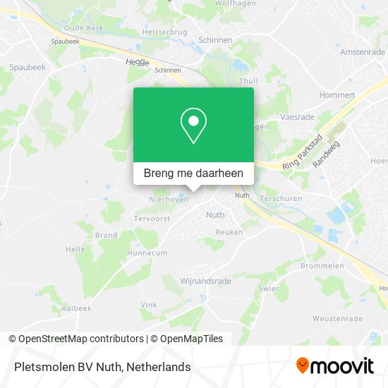 Pletsmolen BV Nuth kaart