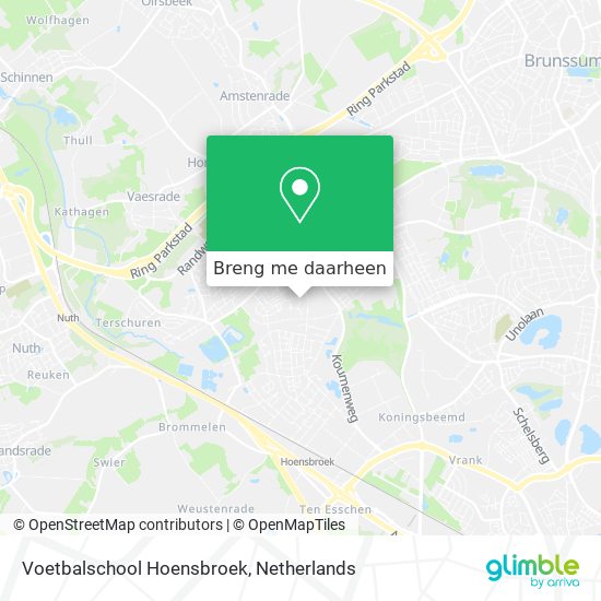 Voetbalschool Hoensbroek kaart