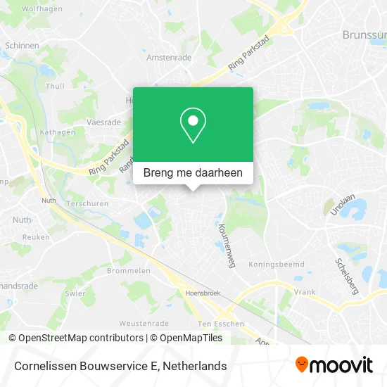 Cornelissen Bouwservice E kaart