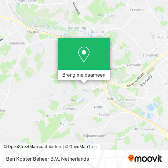 Ben Koster Beheer B.V. kaart