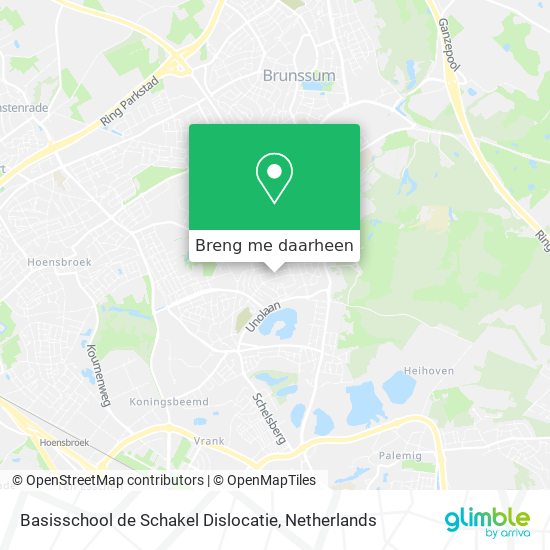 Basisschool de Schakel Dislocatie kaart