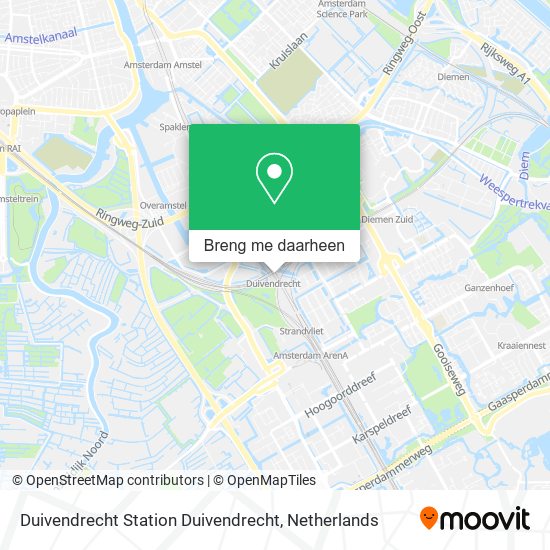 Duivendrecht Station Duivendrecht kaart