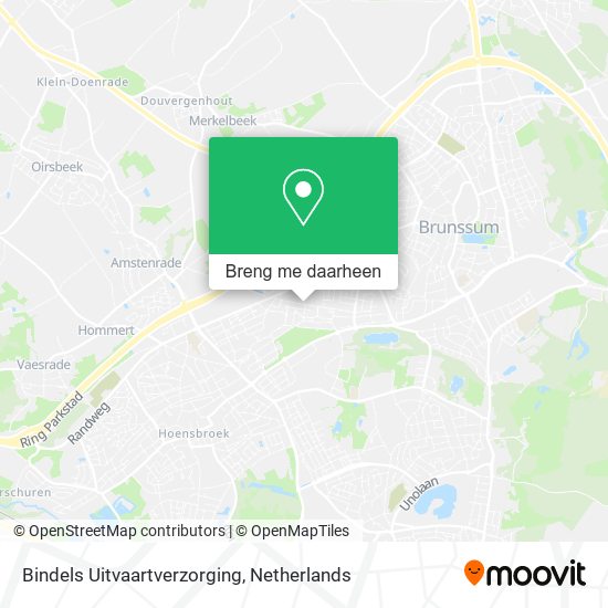 Bindels Uitvaartverzorging kaart