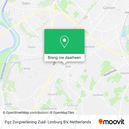 Pgz Zorgverlening Zuid- Limburg BV kaart