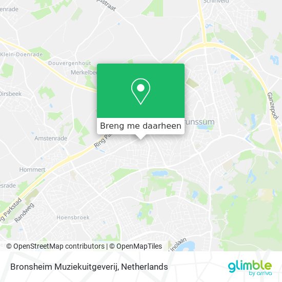 Bronsheim Muziekuitgeverij kaart