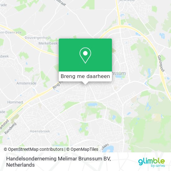 Handelsonderneming Melimar Brunssum BV kaart