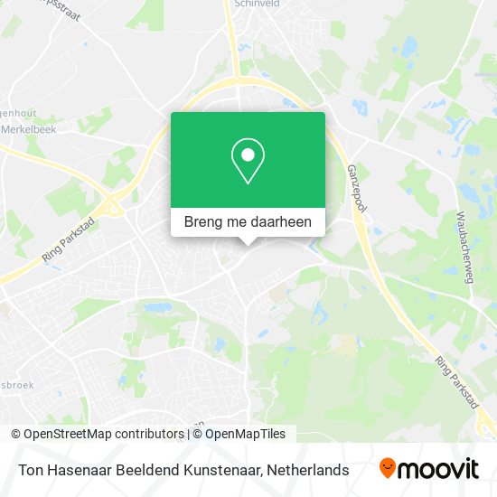 Ton Hasenaar Beeldend Kunstenaar kaart