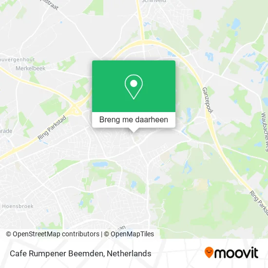 Cafe Rumpener Beemden kaart