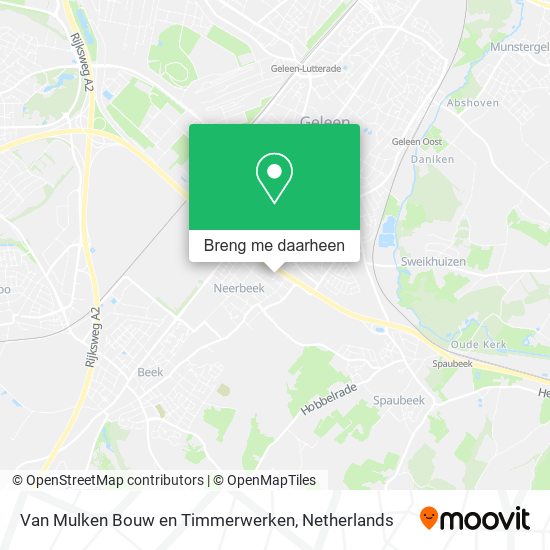 Van Mulken Bouw en Timmerwerken kaart