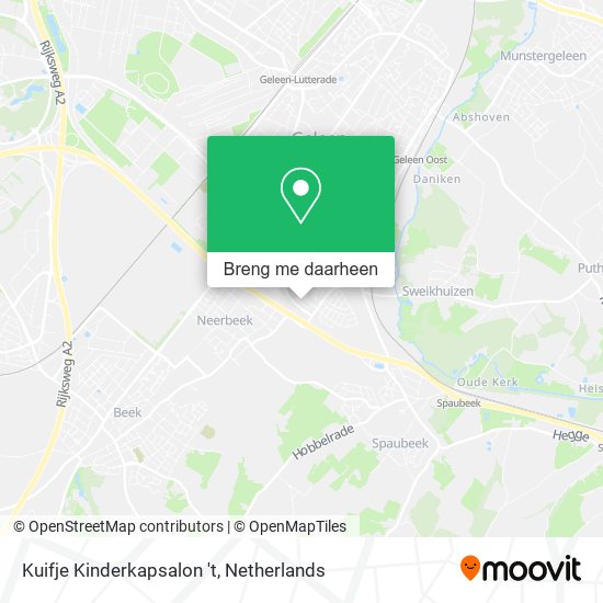 Kuifje Kinderkapsalon 't kaart