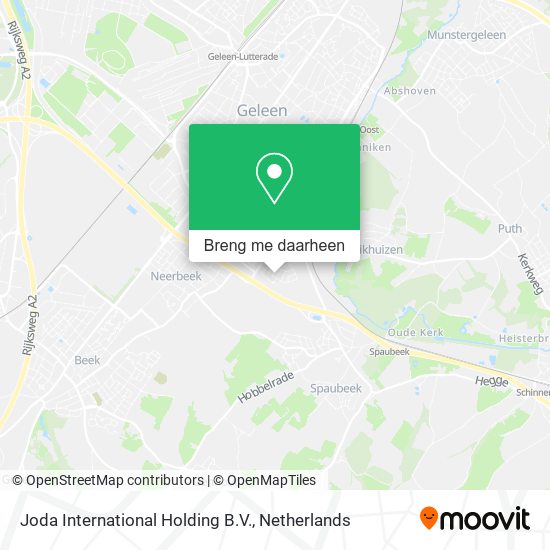 Joda International Holding B.V. kaart