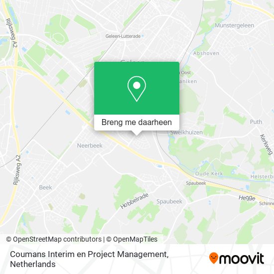 Coumans Interim en Project Management kaart