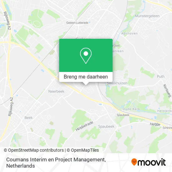 Coumans Interim en Project Management kaart