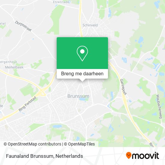 Faunaland Brunssum kaart