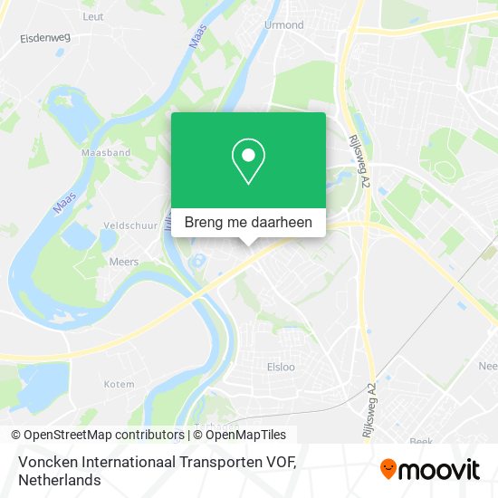Voncken Internationaal Transporten VOF kaart