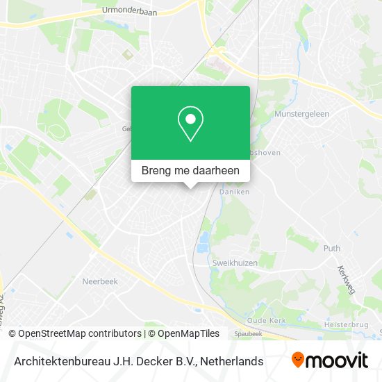 Architektenbureau J.H. Decker B.V. kaart