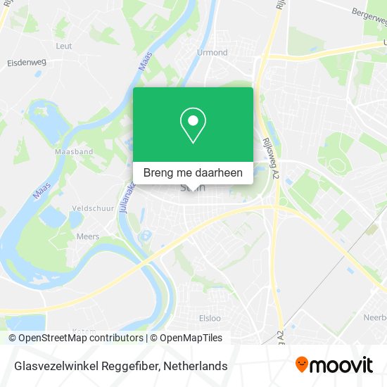 Glasvezelwinkel Reggefiber kaart