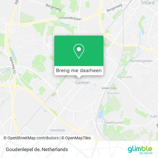 Goudenlepel de kaart