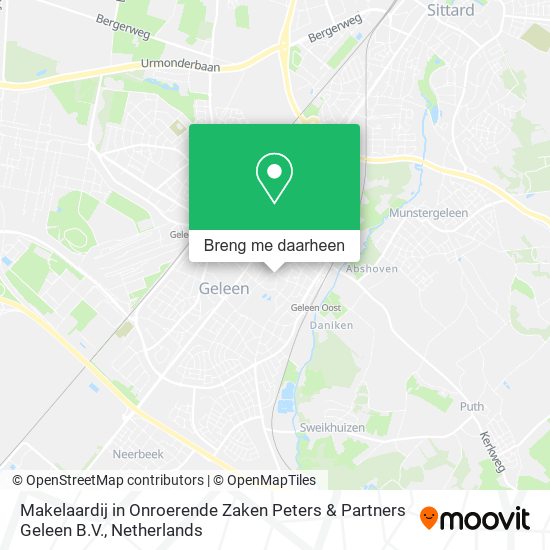 Makelaardij in Onroerende Zaken Peters & Partners Geleen B.V. kaart