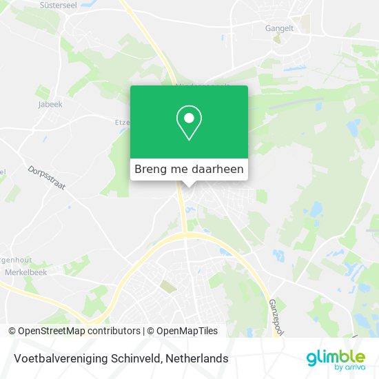 Voetbalvereniging Schinveld kaart