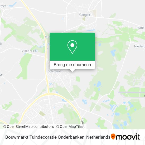 Bouwmarkt Tuindecoratie Onderbanken kaart
