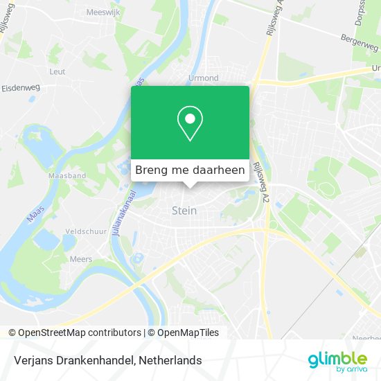 Verjans Drankenhandel kaart