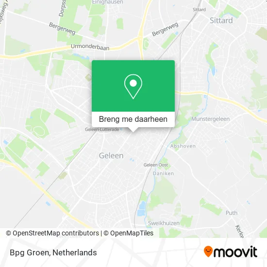 Bpg Groen kaart