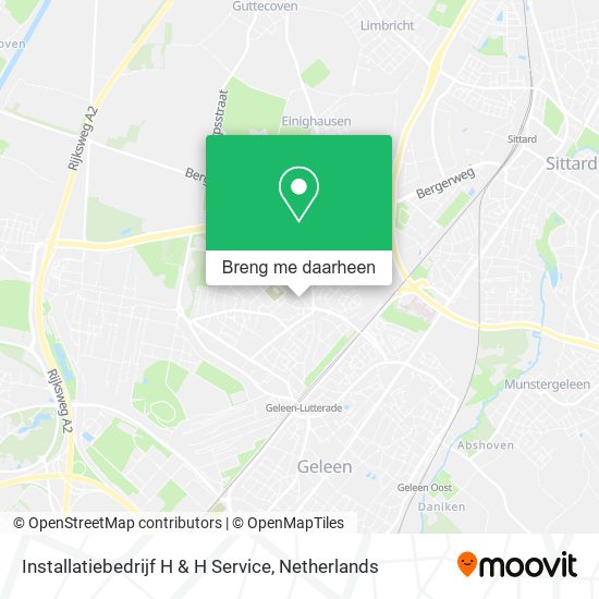 Installatiebedrijf H & H Service kaart