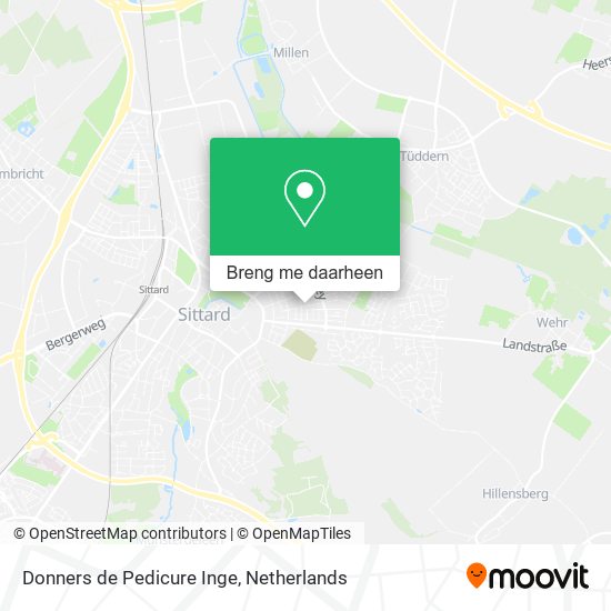 Donners de Pedicure Inge kaart