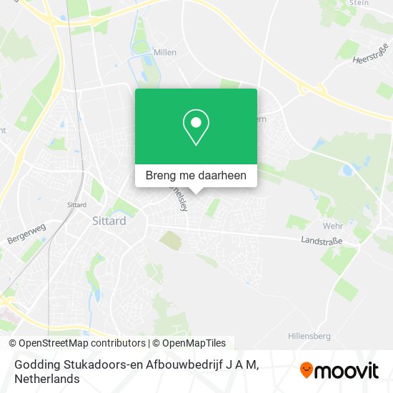Godding Stukadoors-en Afbouwbedrijf J A M kaart