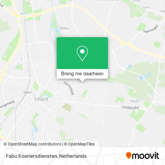 Fabu Koeriersdiensten kaart