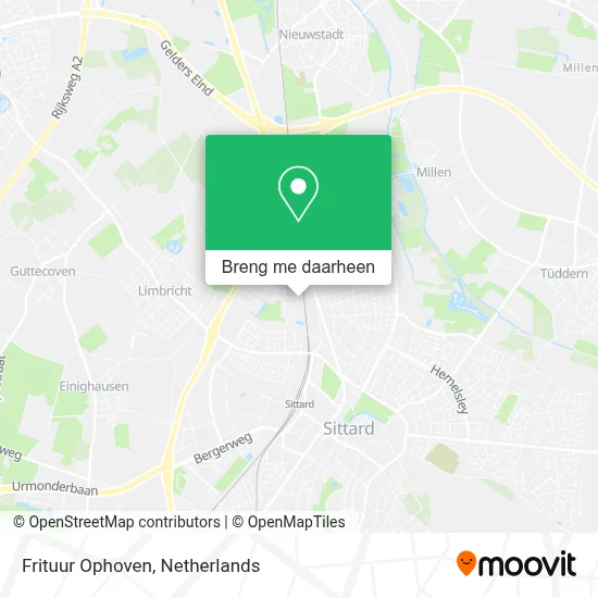 Frituur Ophoven kaart