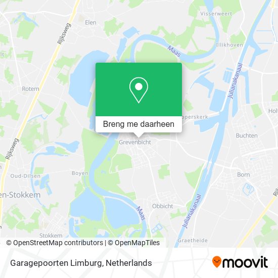 Garagepoorten Limburg kaart