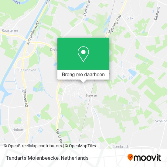 Tandarts Molenbeecke kaart