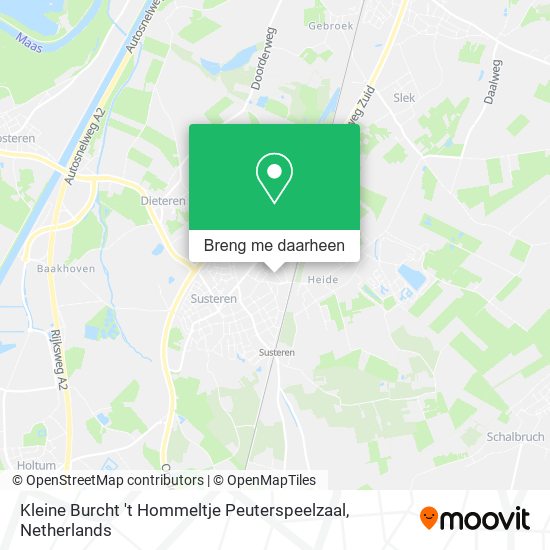 Kleine Burcht 't Hommeltje Peuterspeelzaal kaart