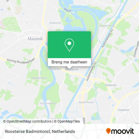 Roosterse Badmintoncl kaart