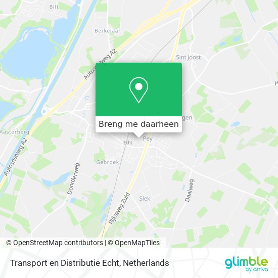 Transport en Distributie Echt kaart