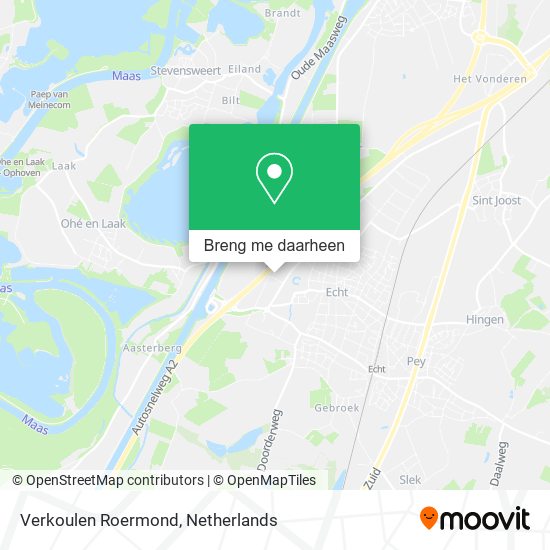 Verkoulen Roermond kaart
