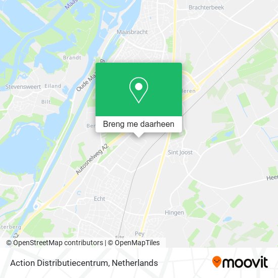 Action Distributiecentrum kaart