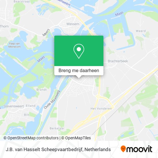 J.B. van Hasselt Scheepvaartbedrijf kaart
